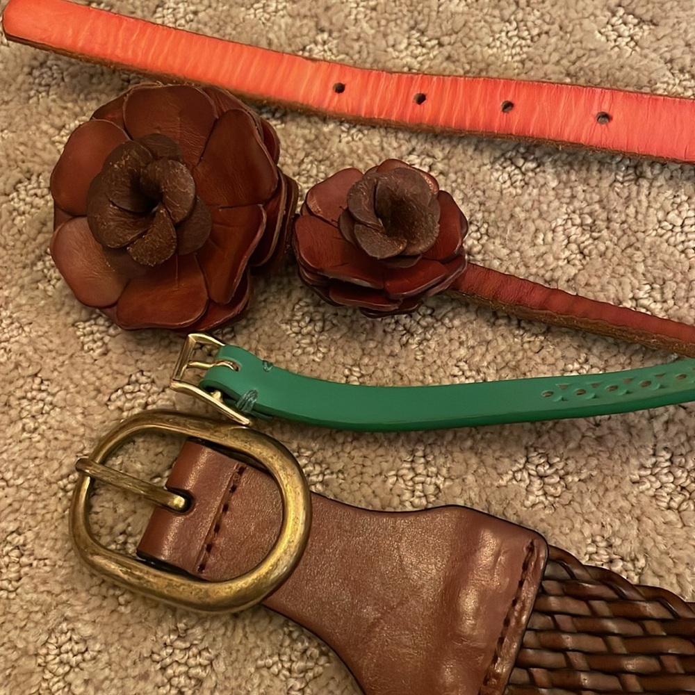Lot of 4 Belts Jcrew, Loft, Gap M/L